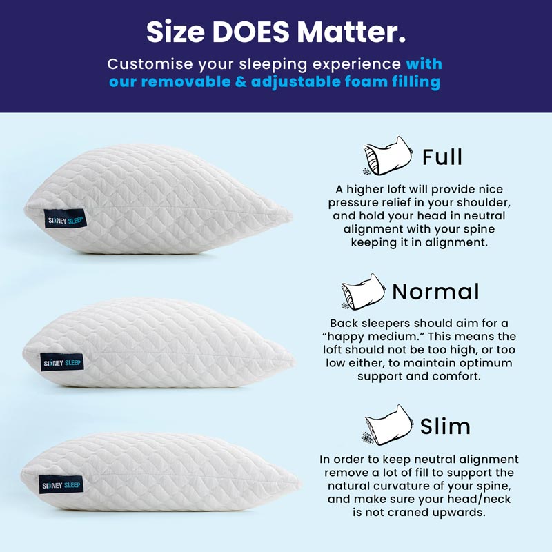 Bamboo Curve Pillow + Extra Foam