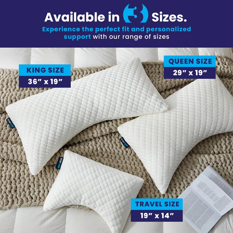 Bamboo Curve Pillow + Extra Foam