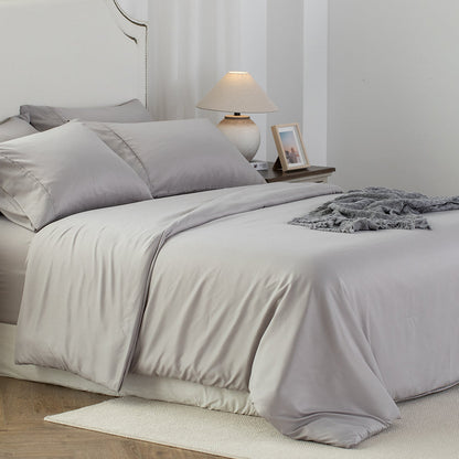 Kasentex Lightweight Duvet Cover Set - Breathable Bedding Set with Shams