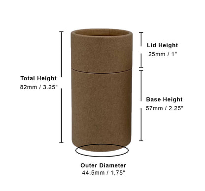 2 ounce / 60 g Salt & Pepper Shaker Tubes