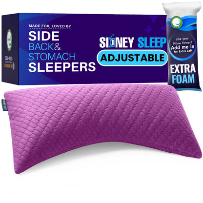Bamboo Curve Pillow + Extra Foam