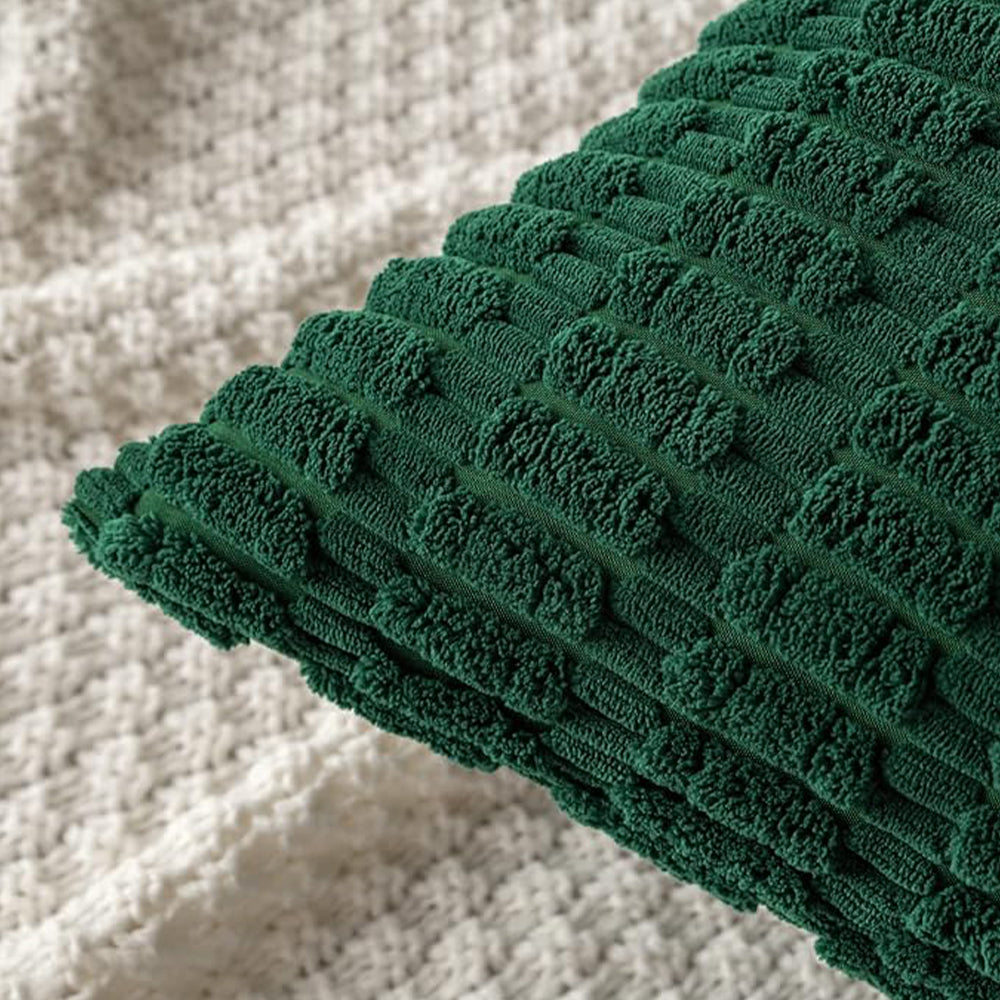 18"x18" tufted dot corduroy throw pillow 16 colors soft 3d dotted texture  450g insert included
