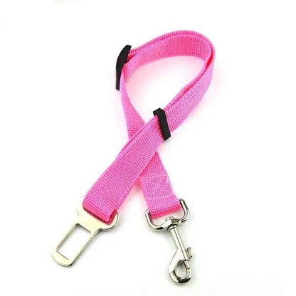 Pet Car Seat Belt Harness – Adjustable Safety Clip for Dogs & Cats