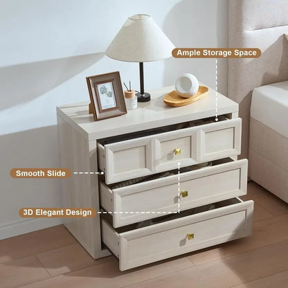 Nightstand Set of 2 With Charging Station