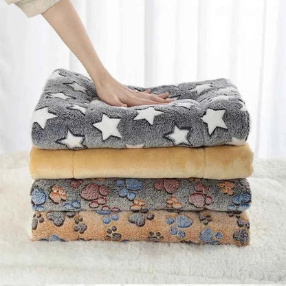 Flannel Pet Sleeping Mat & Dog Bed – Soft, Washable, and Durable