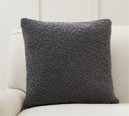 18"x18" Teddy Faux Fluffy Solid Color FULL set of Throw Pillow (With  Insert)